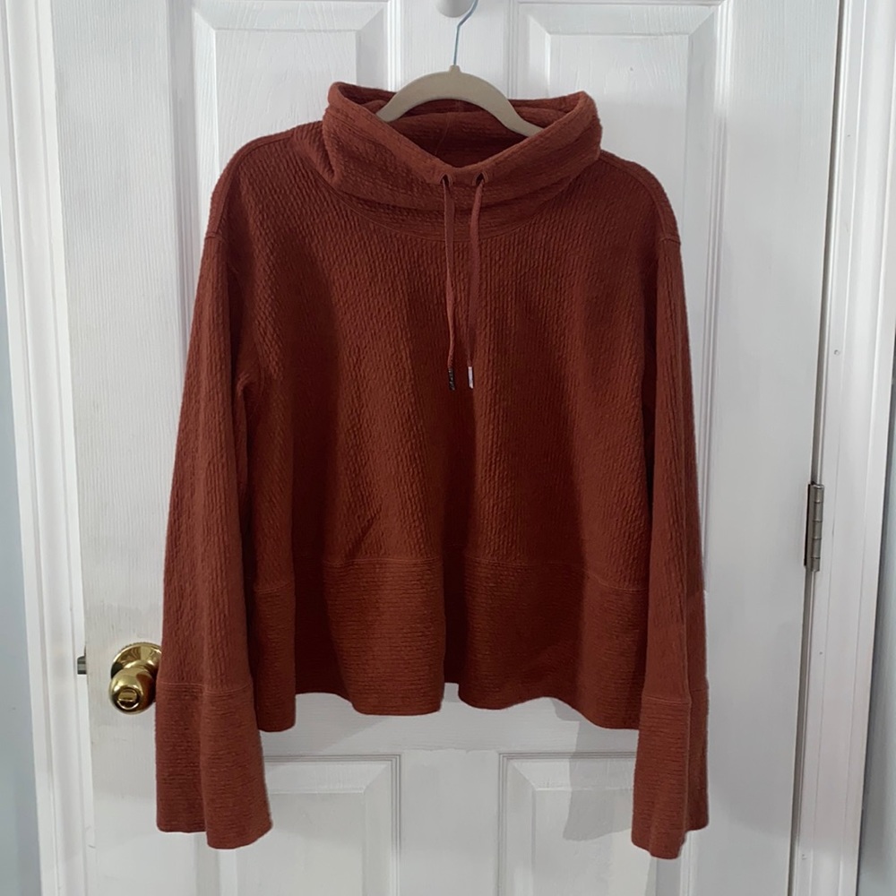 Lululemon Retreat Yourself Pullover Heathered Rustic Clay Size 8
